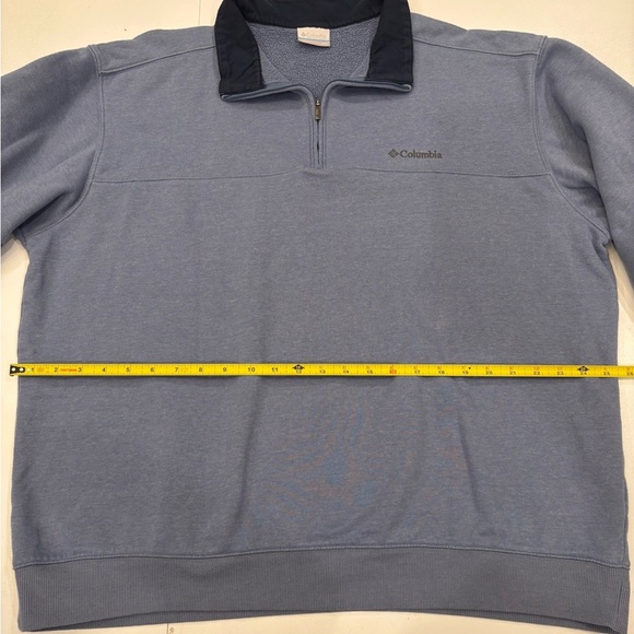 Columbia Blue and Black Quarter-Zip Pullover size XXL - Picture 6 of 9